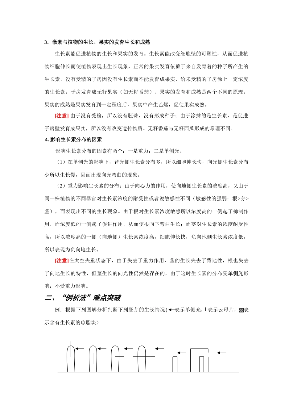 《植物的激素调节》重点透析、难点突破_第2页