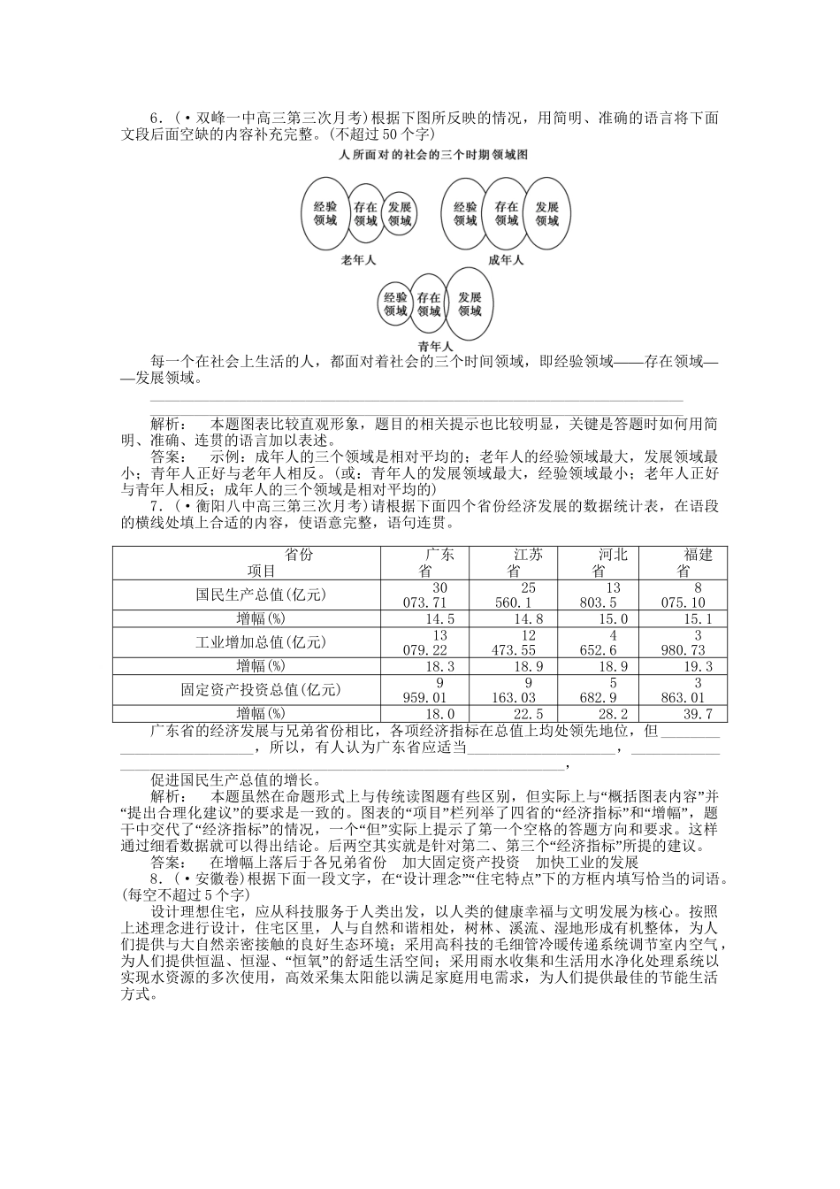 山东省高考语文一轮 第二编 第一部分专题十二 图文转换课时作业 新人教版_第3页
