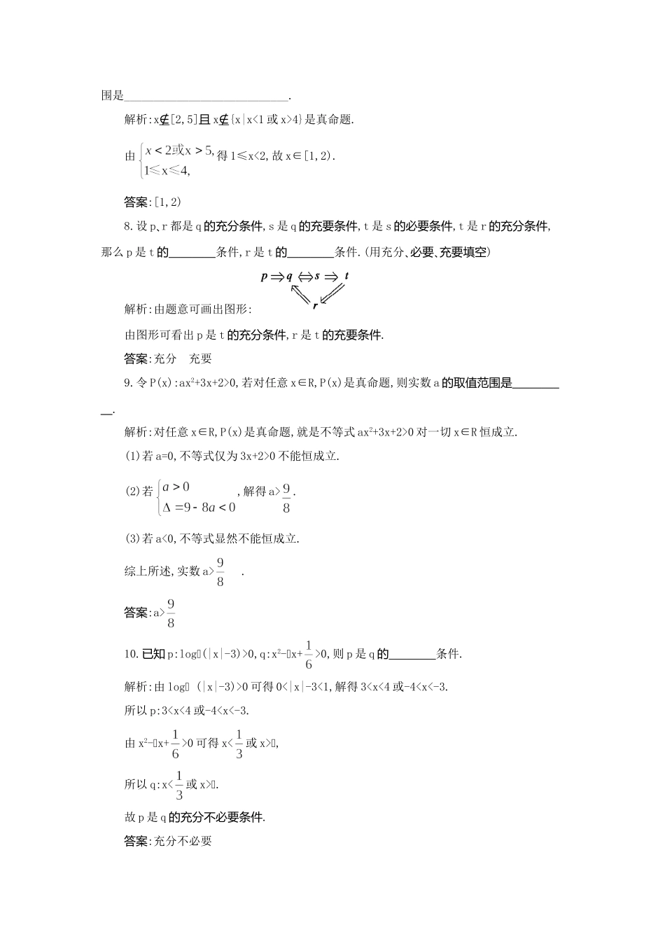 《走向清华北大》高考总复习 精品2命题及其关系､充分条件与必要条件_第3页