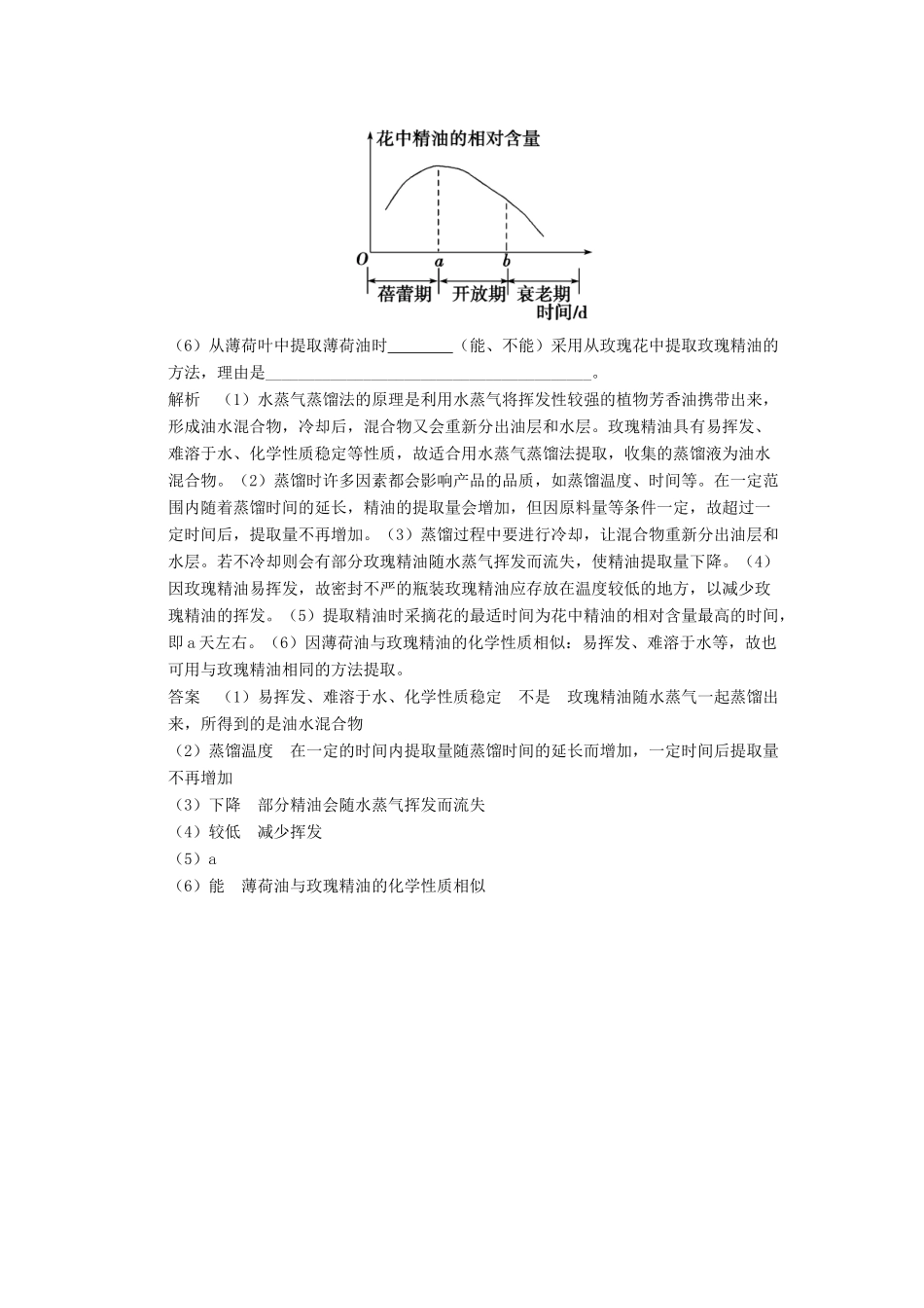 高考生物大一轮总复习 第四讲 DNA和蛋白质技术与植物有效成分的提取随堂考情体验 新人教选修1_第3页