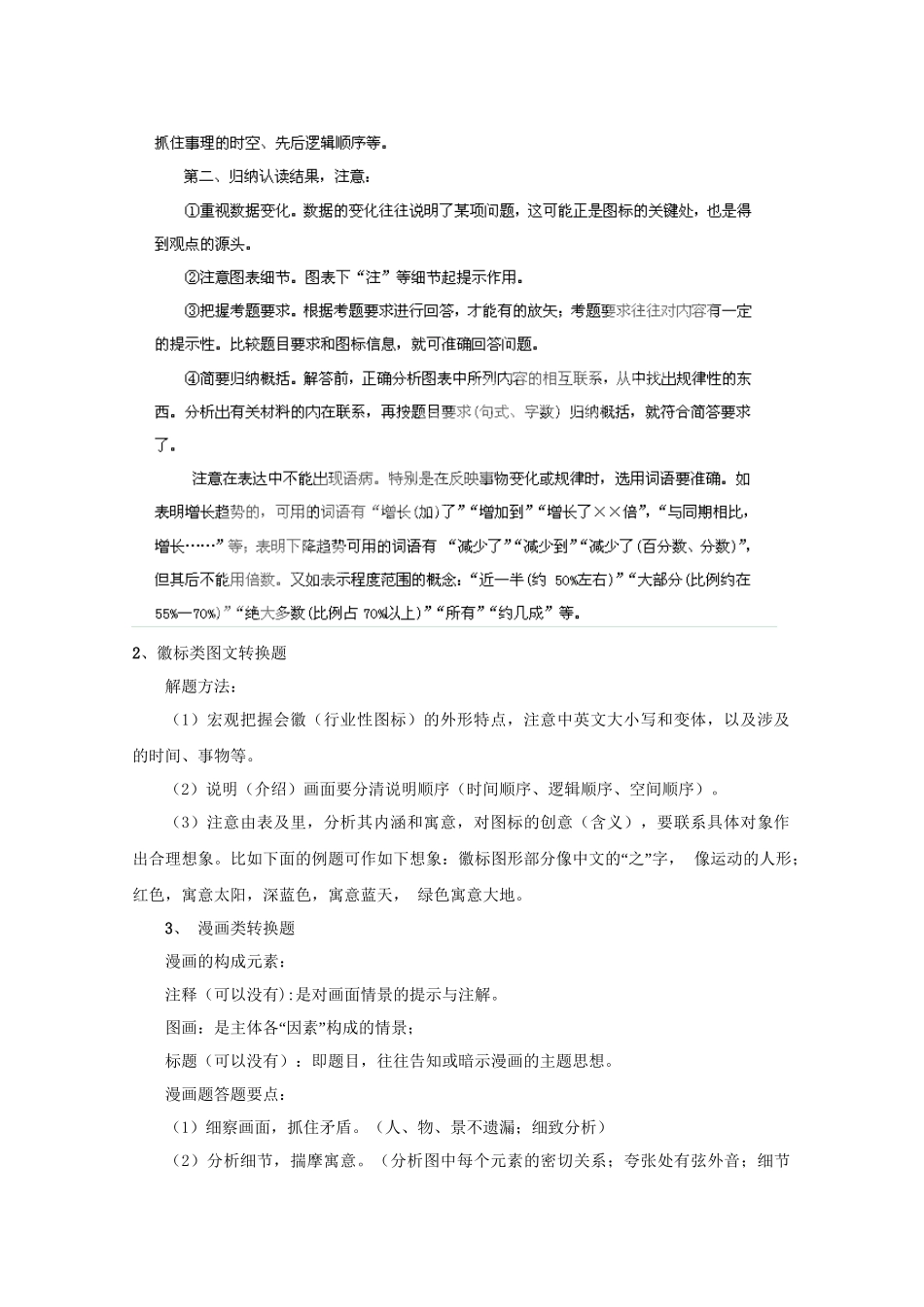高考语文 精品系列 专题16图表与文字转换（版）_第2页