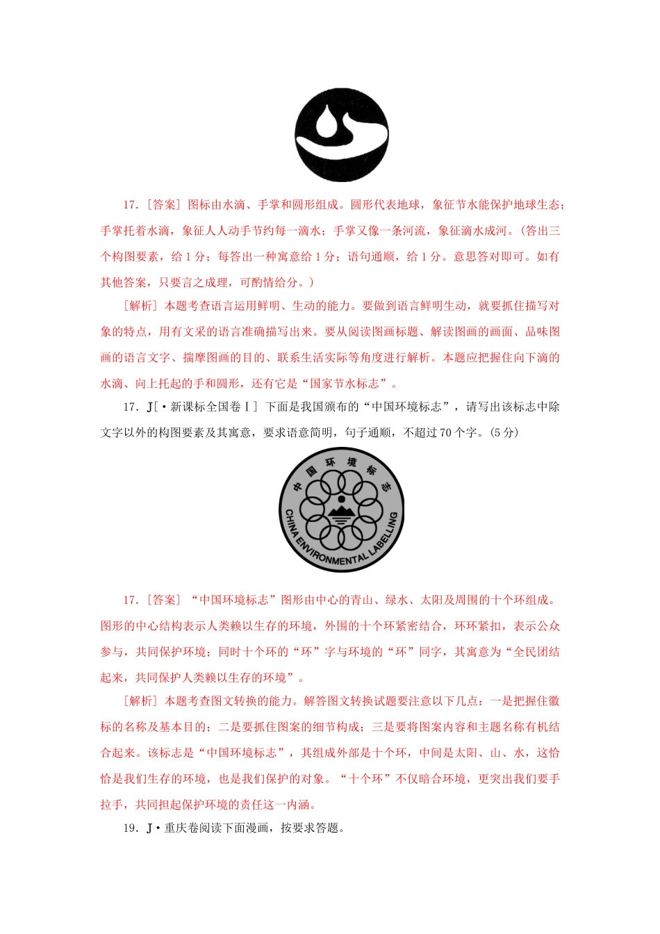 高三语文二轮必备技巧点拨 图文转换_第2页