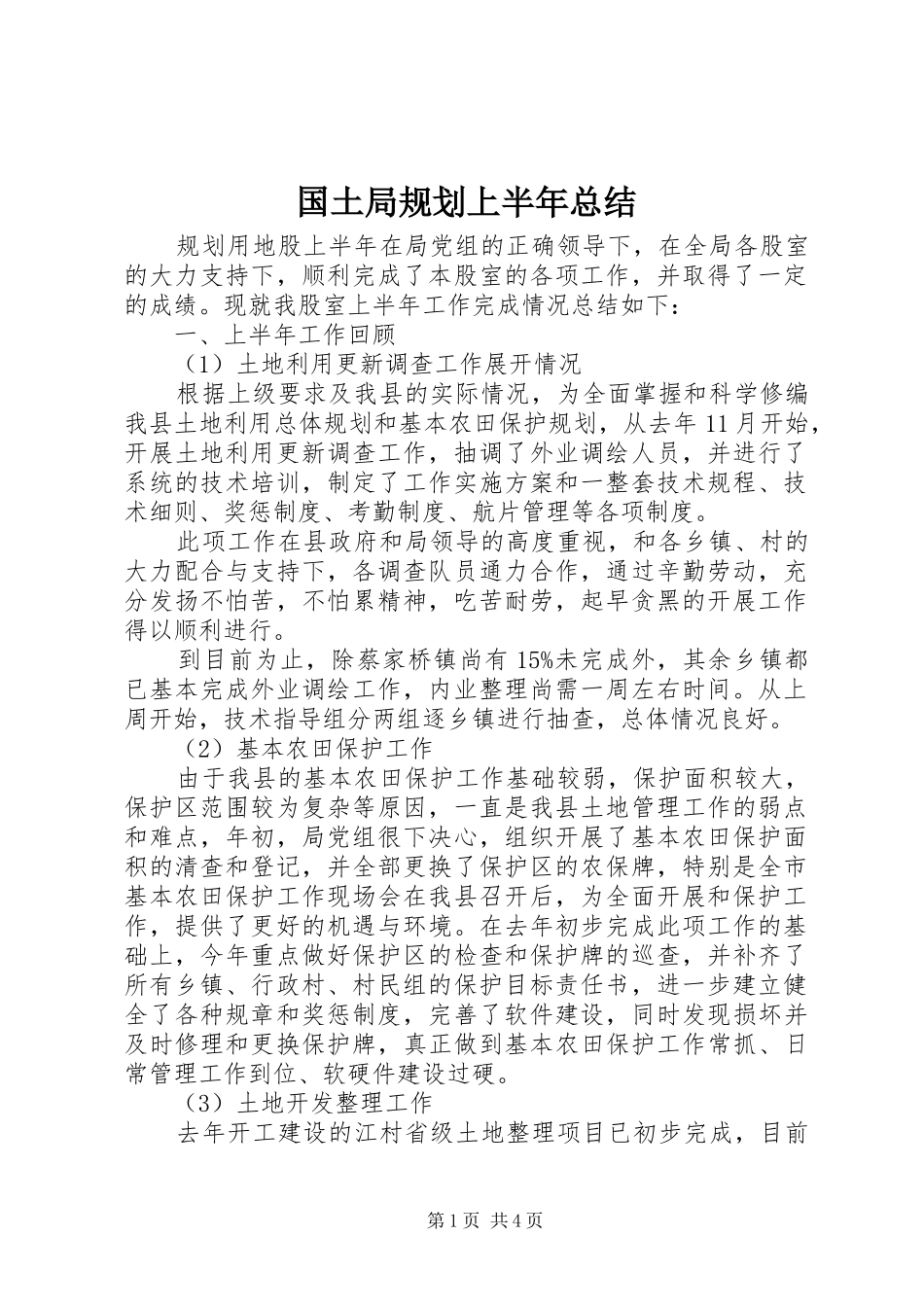 2024年国土局规划上半年总结_第1页