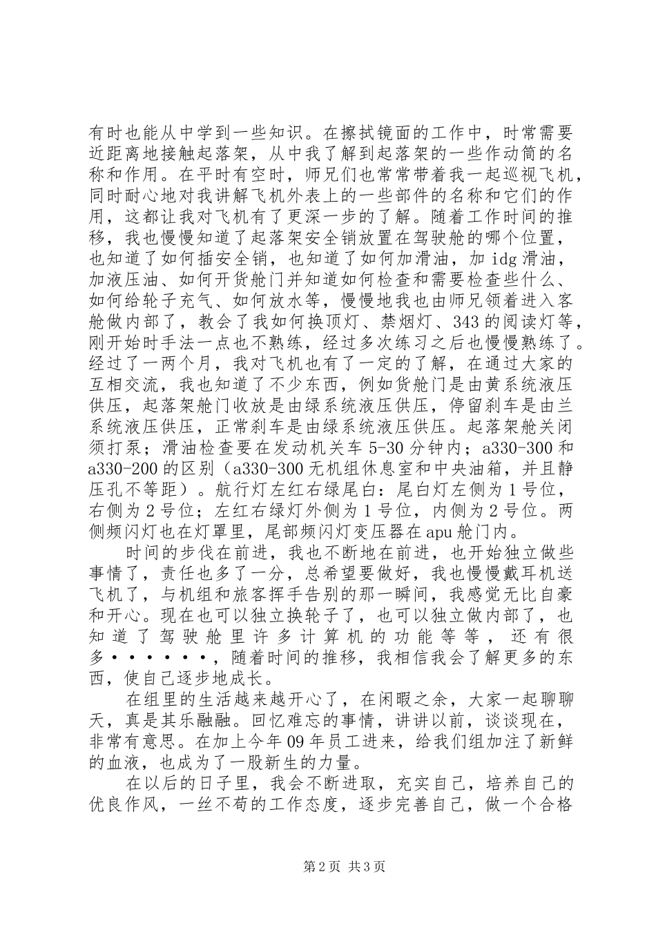 2024年航空公司工作总结_第2页