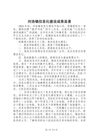 2024年河洛镇信息化建设成果显著