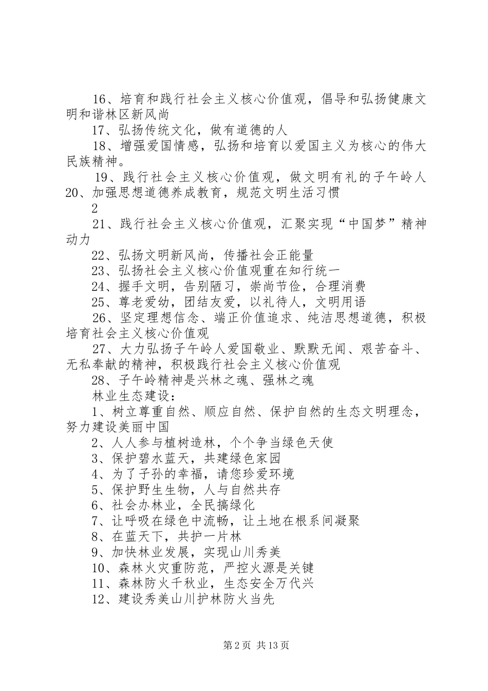 2024年核心价值观宣传标语_第2页