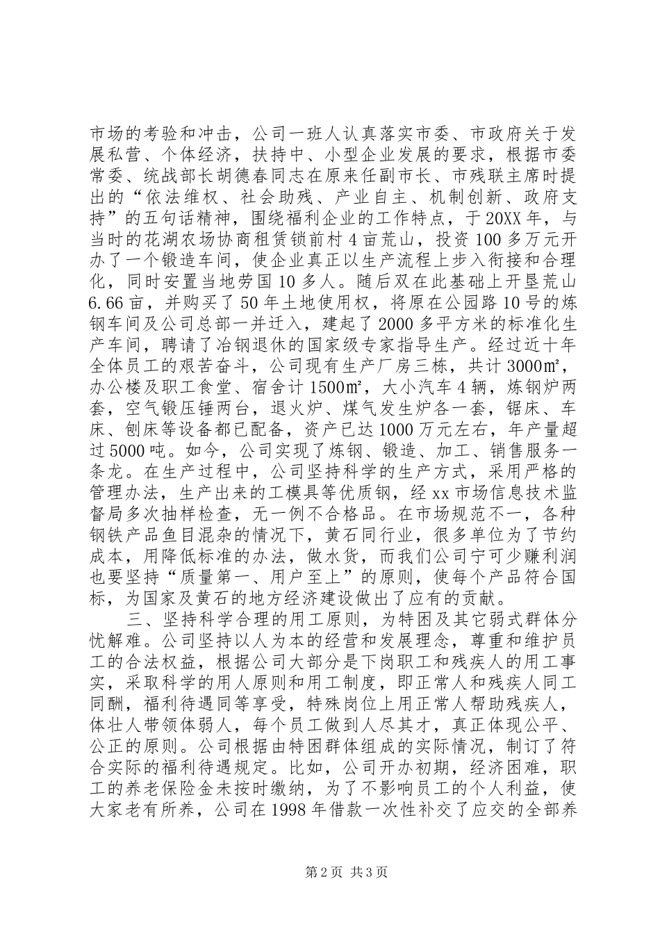 2024年和谐民营企业申报材料_第2页