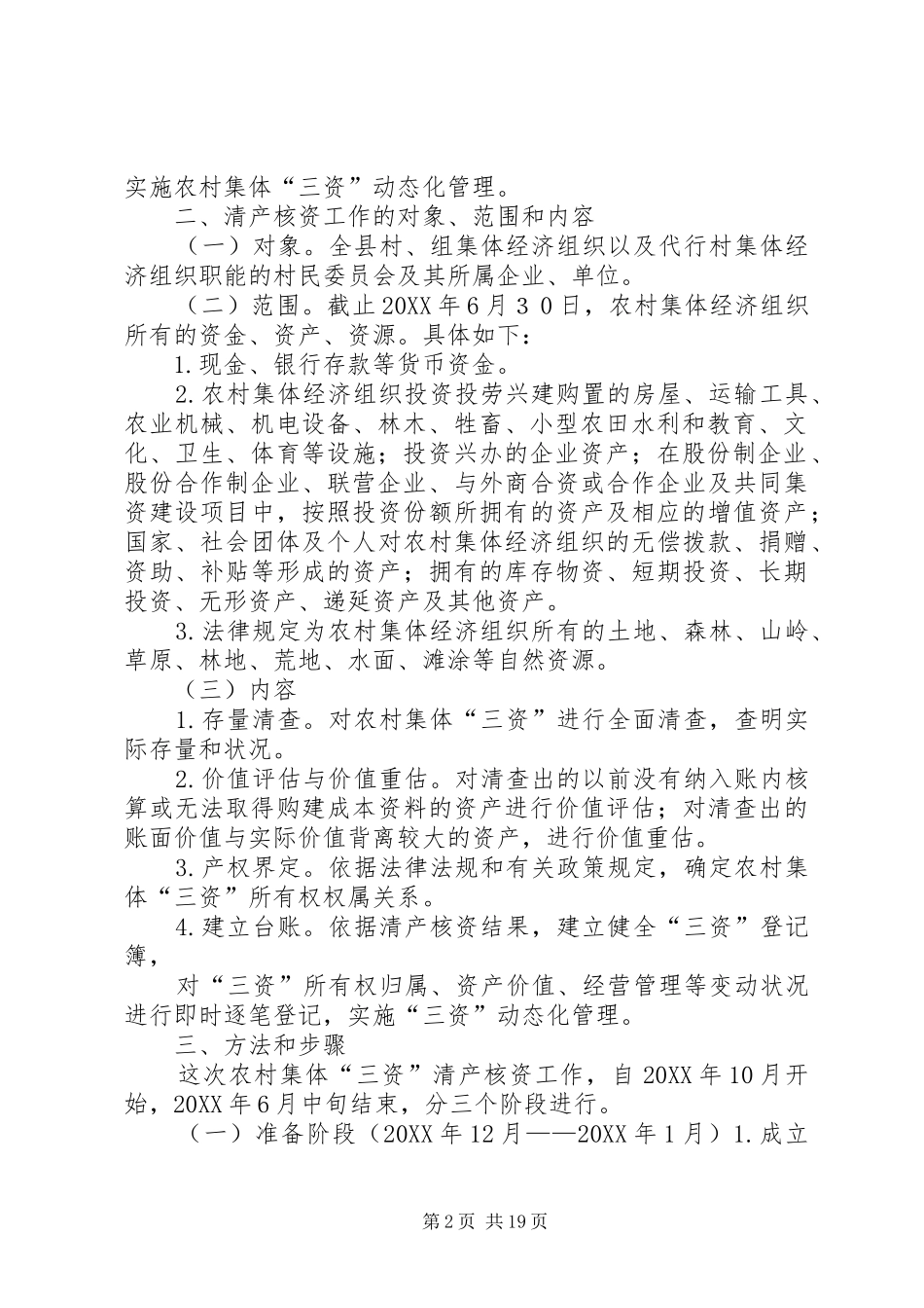 2024年积石山县三资工作实施方案_第2页