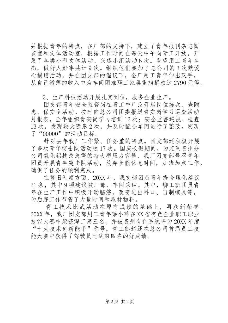 2024年红旗团支部推荐材料_第2页