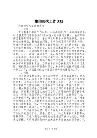 2024年集团帮扶工作调研