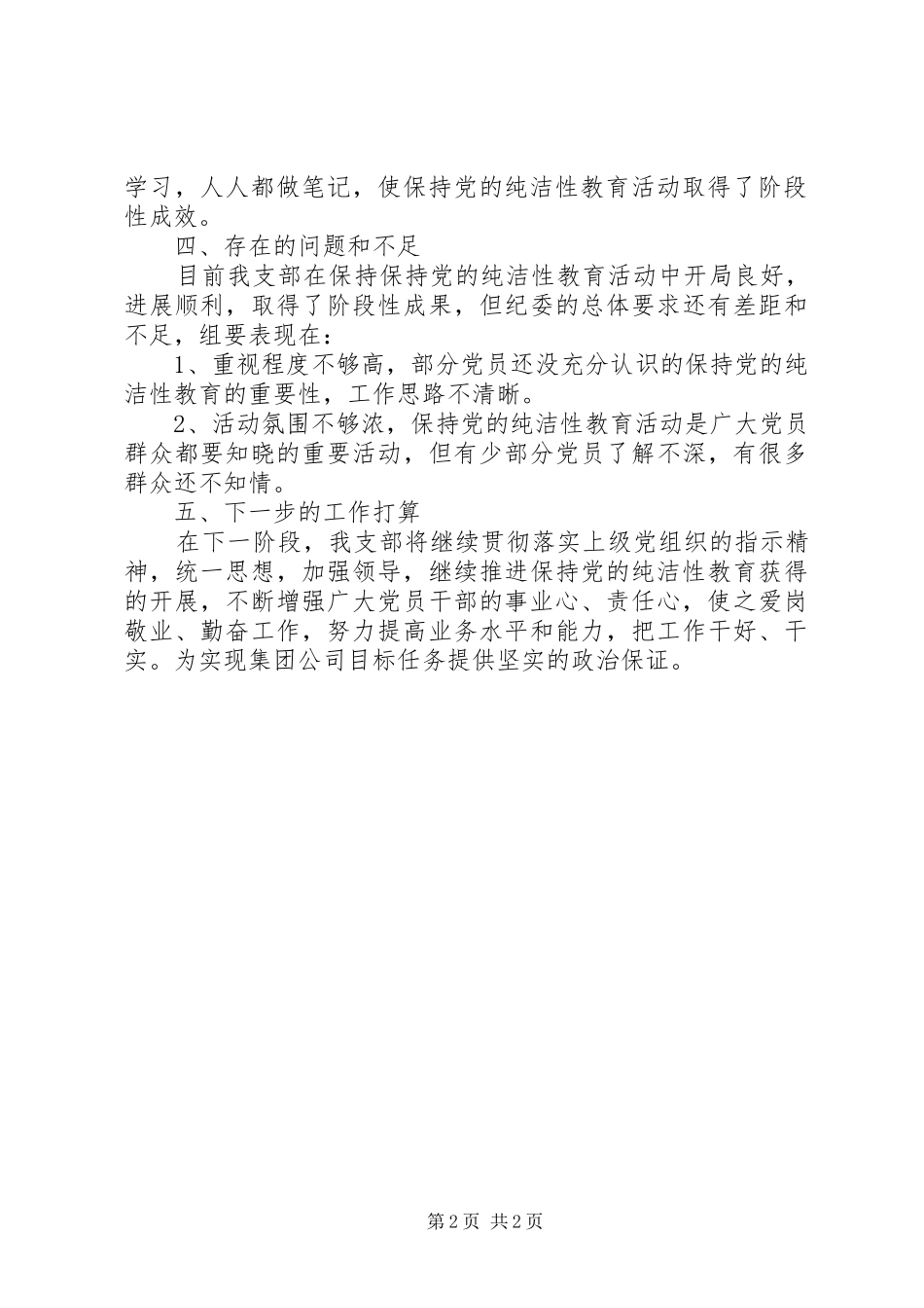 2024年集团公司党性活动汇报_第2页