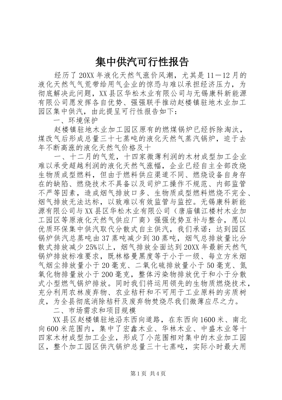 2024年集中供汽可行性报告_第1页