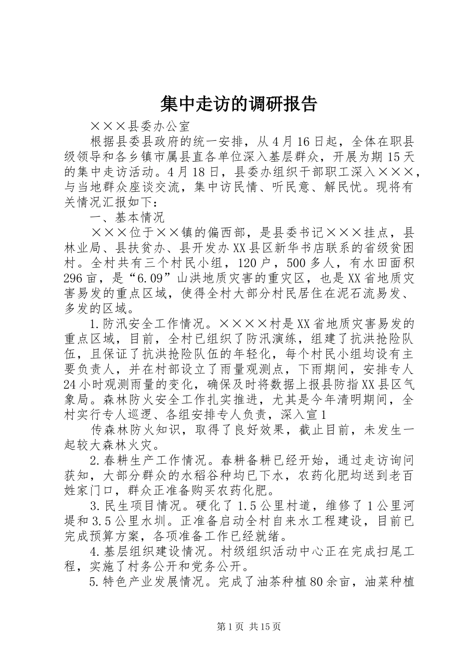 2024年集中走访的调研报告_第1页