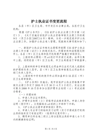 2024年护士执业证书变更流程