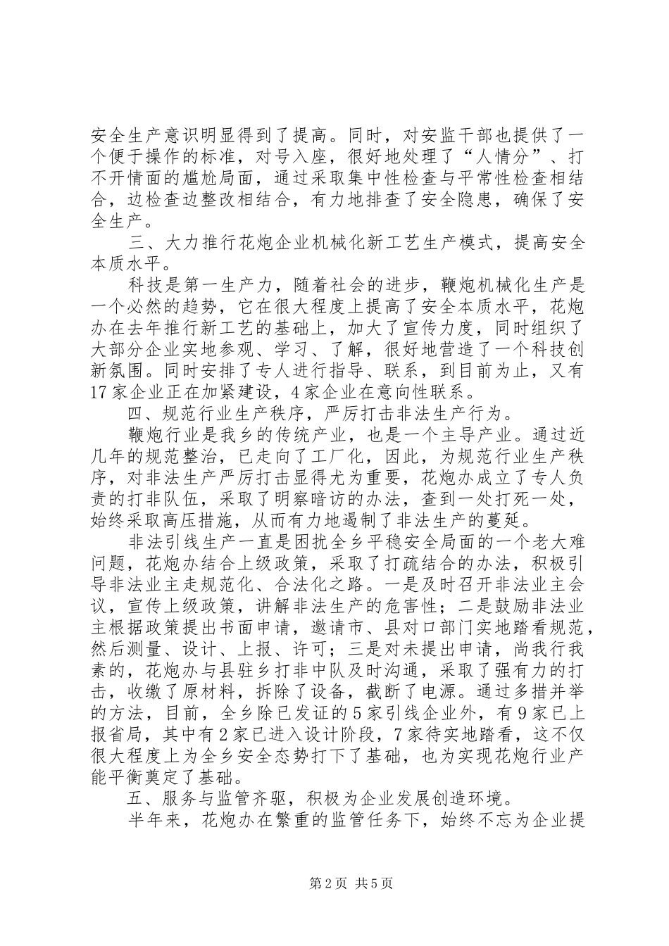 2024年花炮办上年工作总结篇_第2页