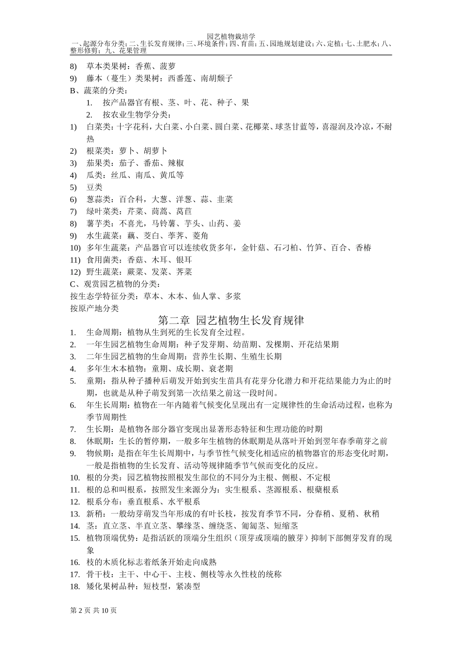 园艺植物栽培学整理(同名15120)_第2页