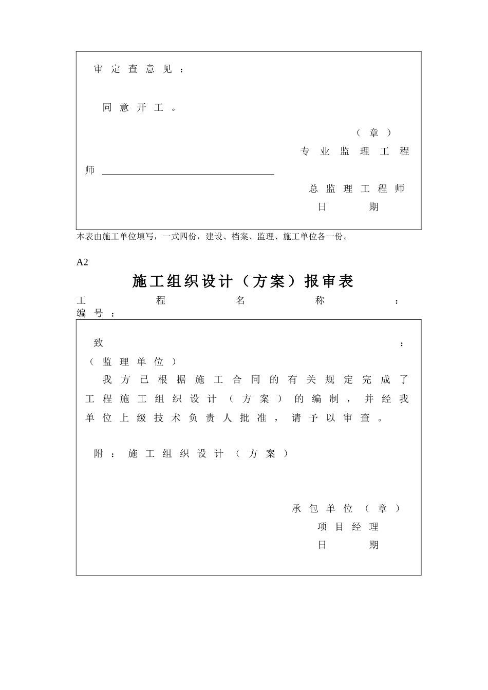 园林绿化工程监理表格大全_第2页