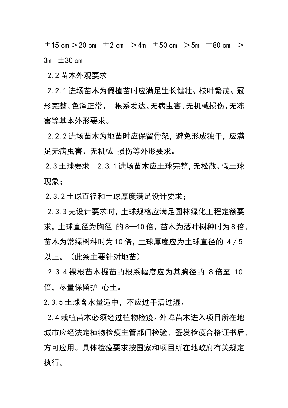 园林绿化工程苗木验收规范_第3页