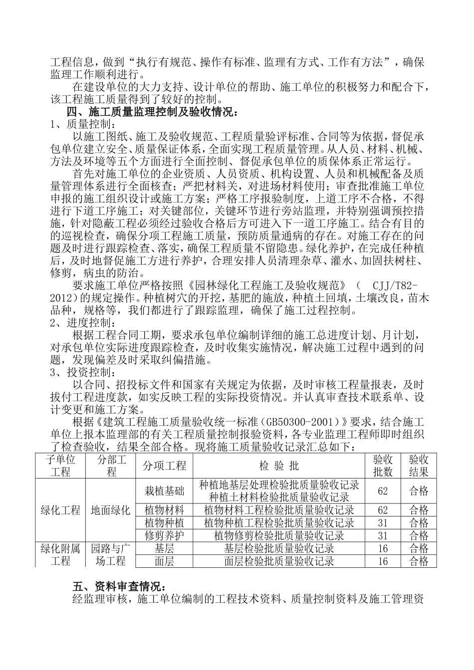 园林绿化工程施工质量监理评估报告_第3页
