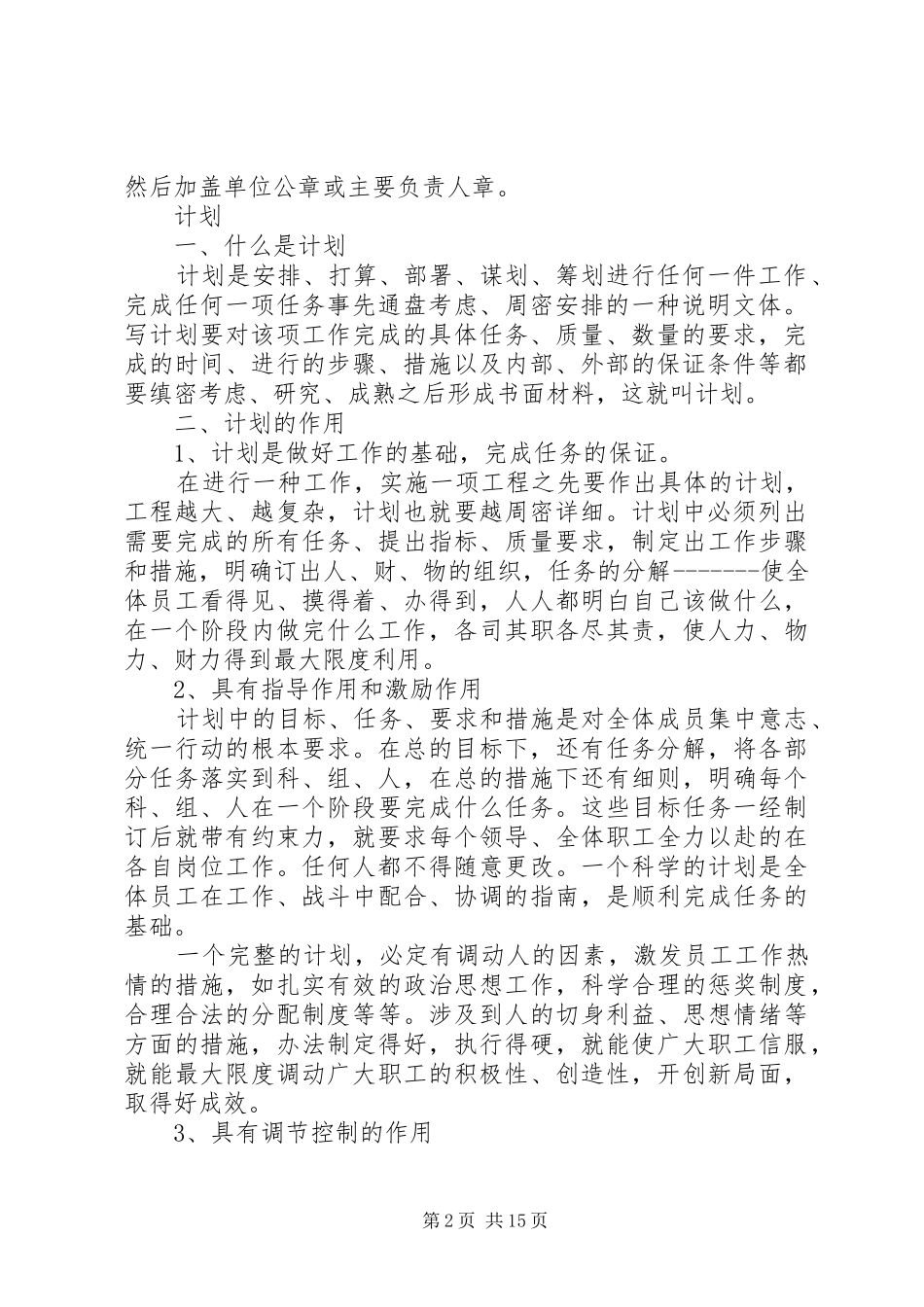 2024年计划与总结的写作方法_第2页
