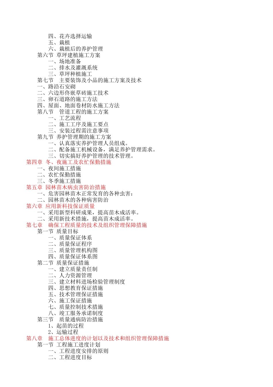 园林绿化工程施工组织设计方案参考说明_第2页