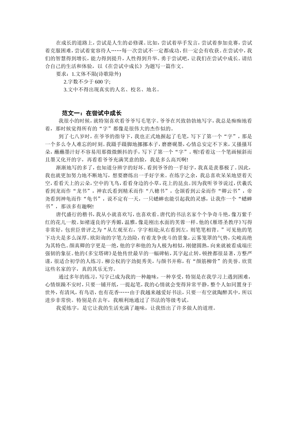 在尝试中成长_第1页