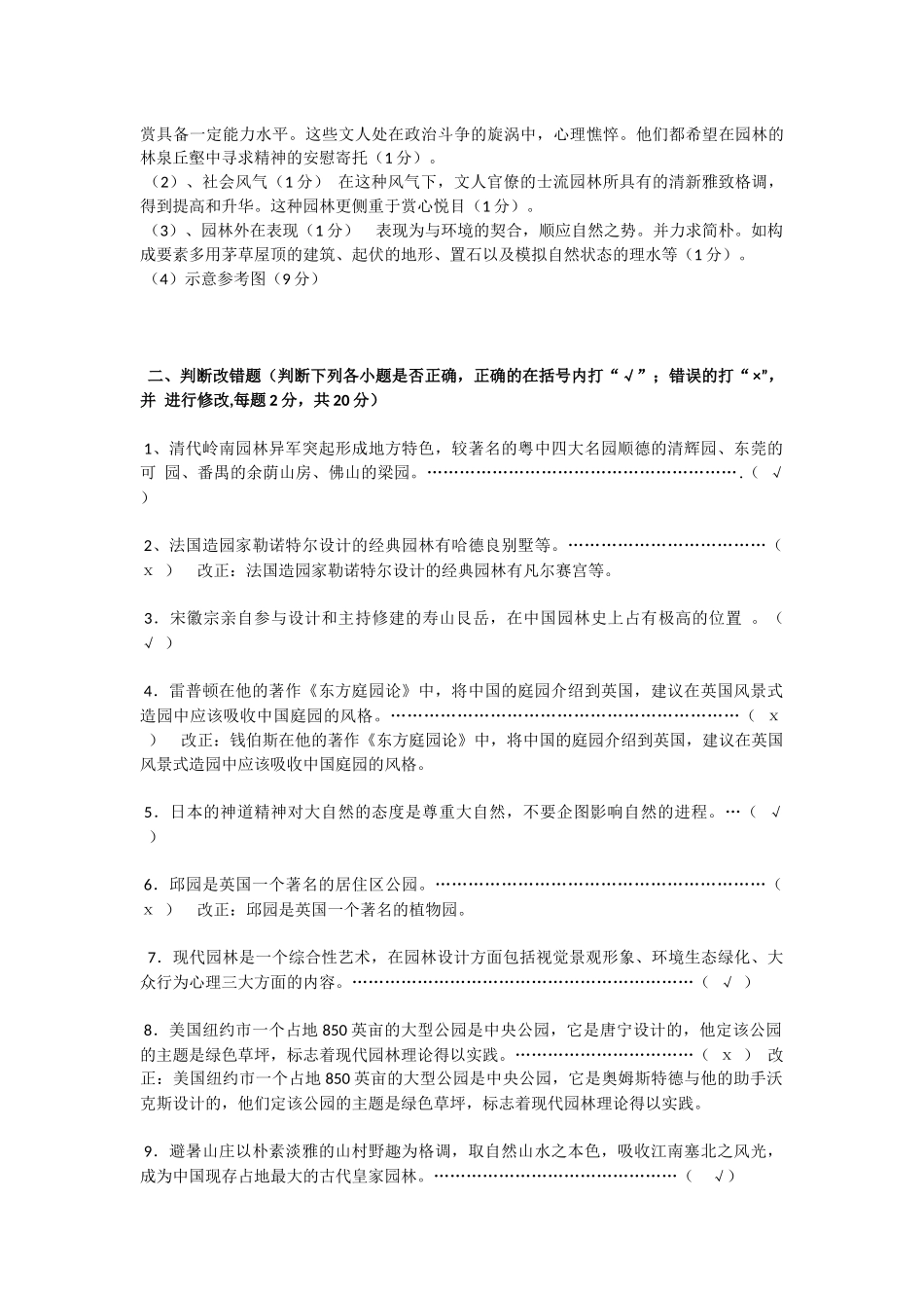 园林史试题及答案_第3页