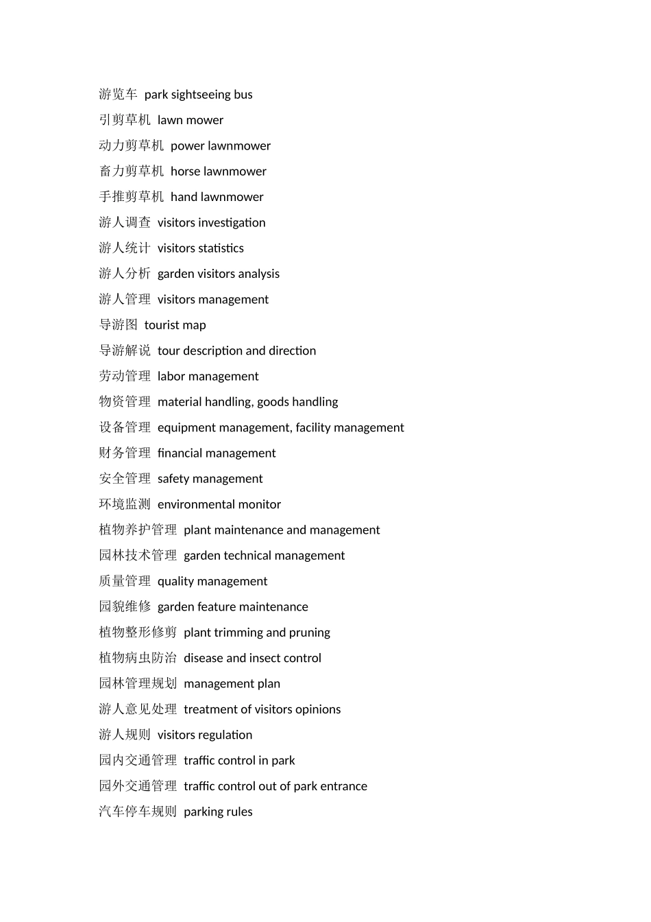 园林英语专业词汇_第3页