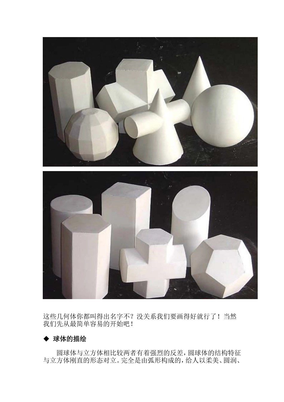 圆柱体、圆锥体、球体、正方体画法步骤_第2页