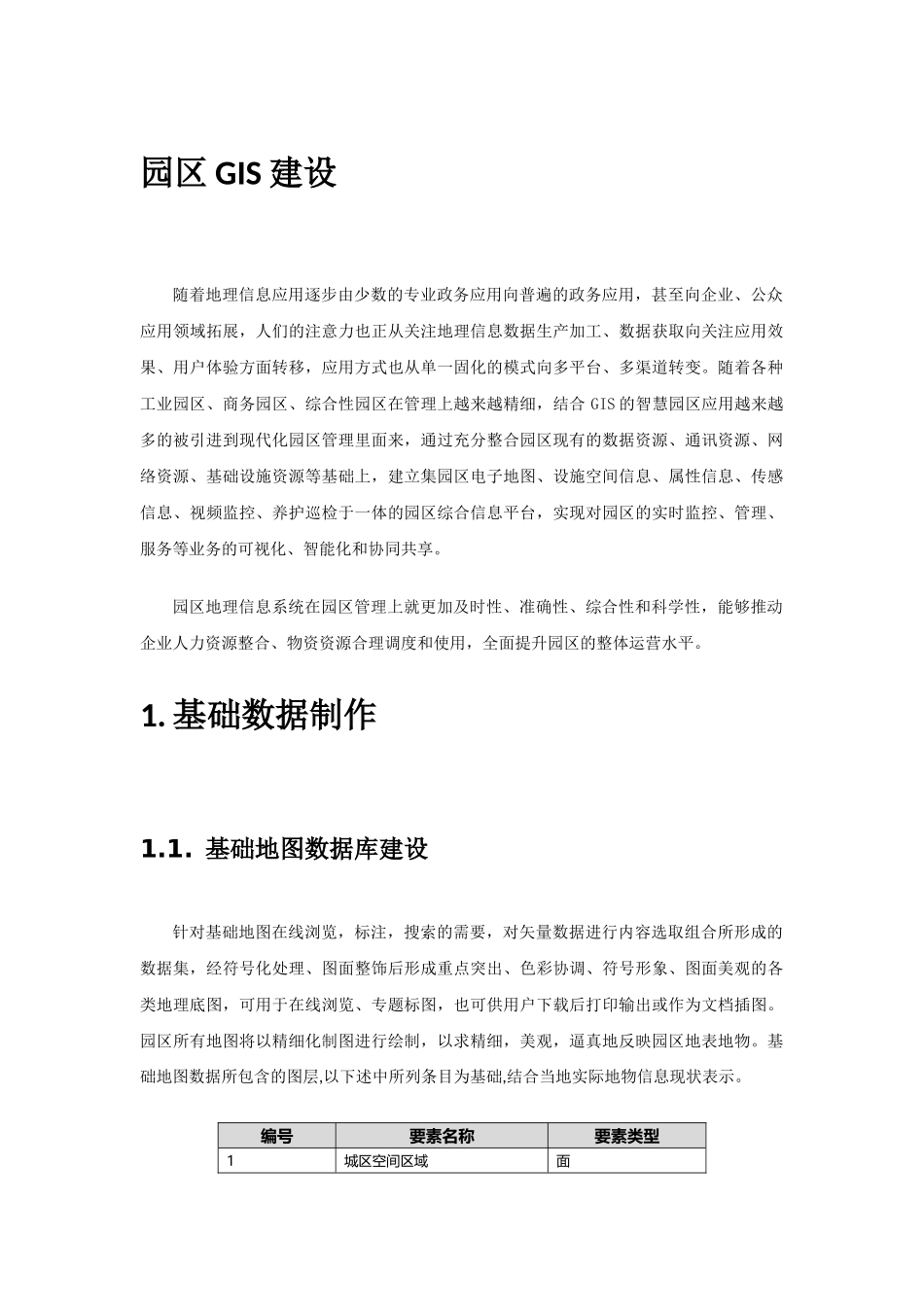 园区GIS信息化管理系统建设方案_第1页