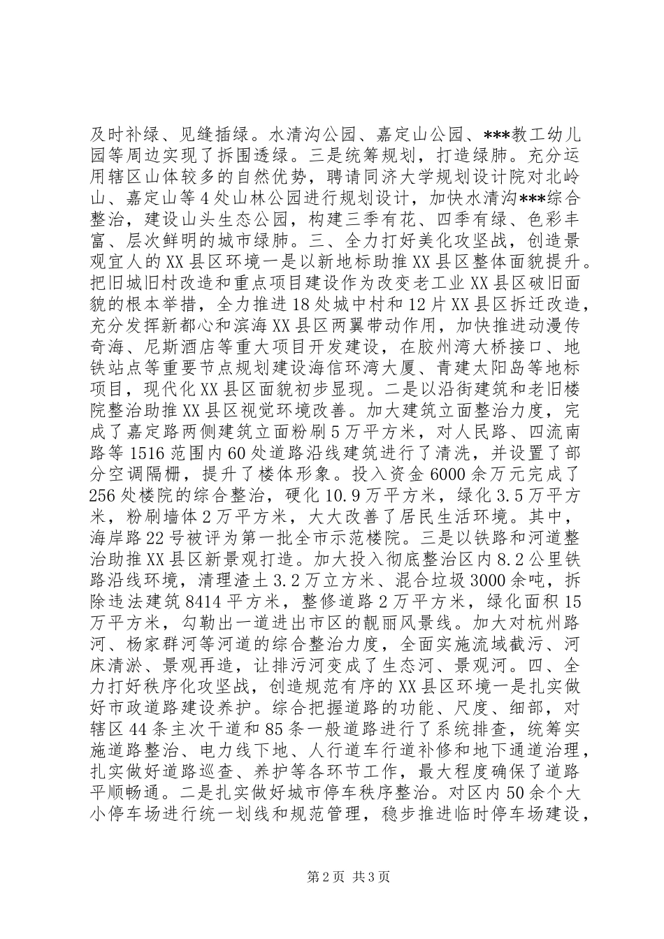 2024年环境卫生整治行动情况汇报_第2页