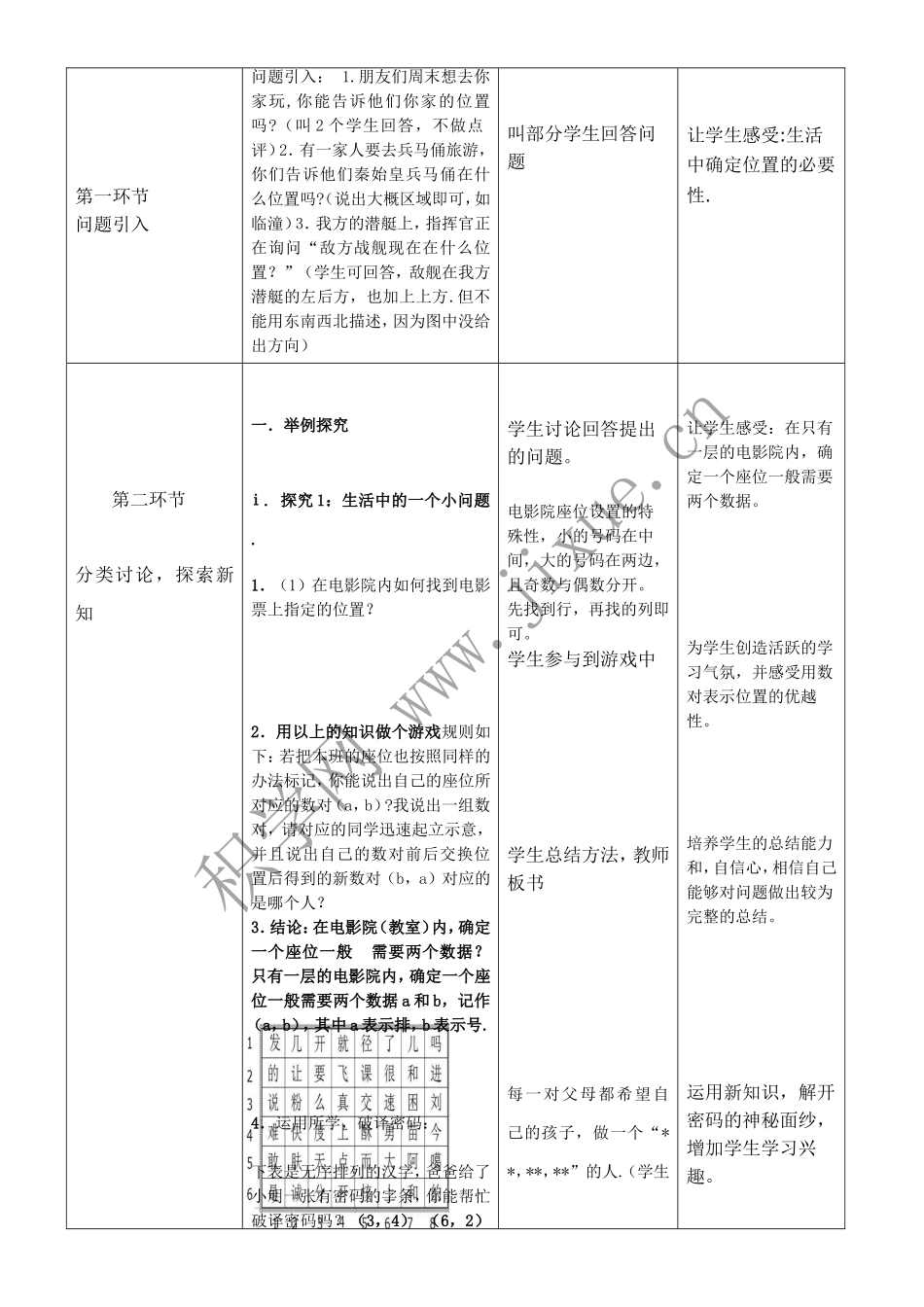 北师大版数学教材-八年级上册-第五章-位置的确定1确定位置(一)_第2页