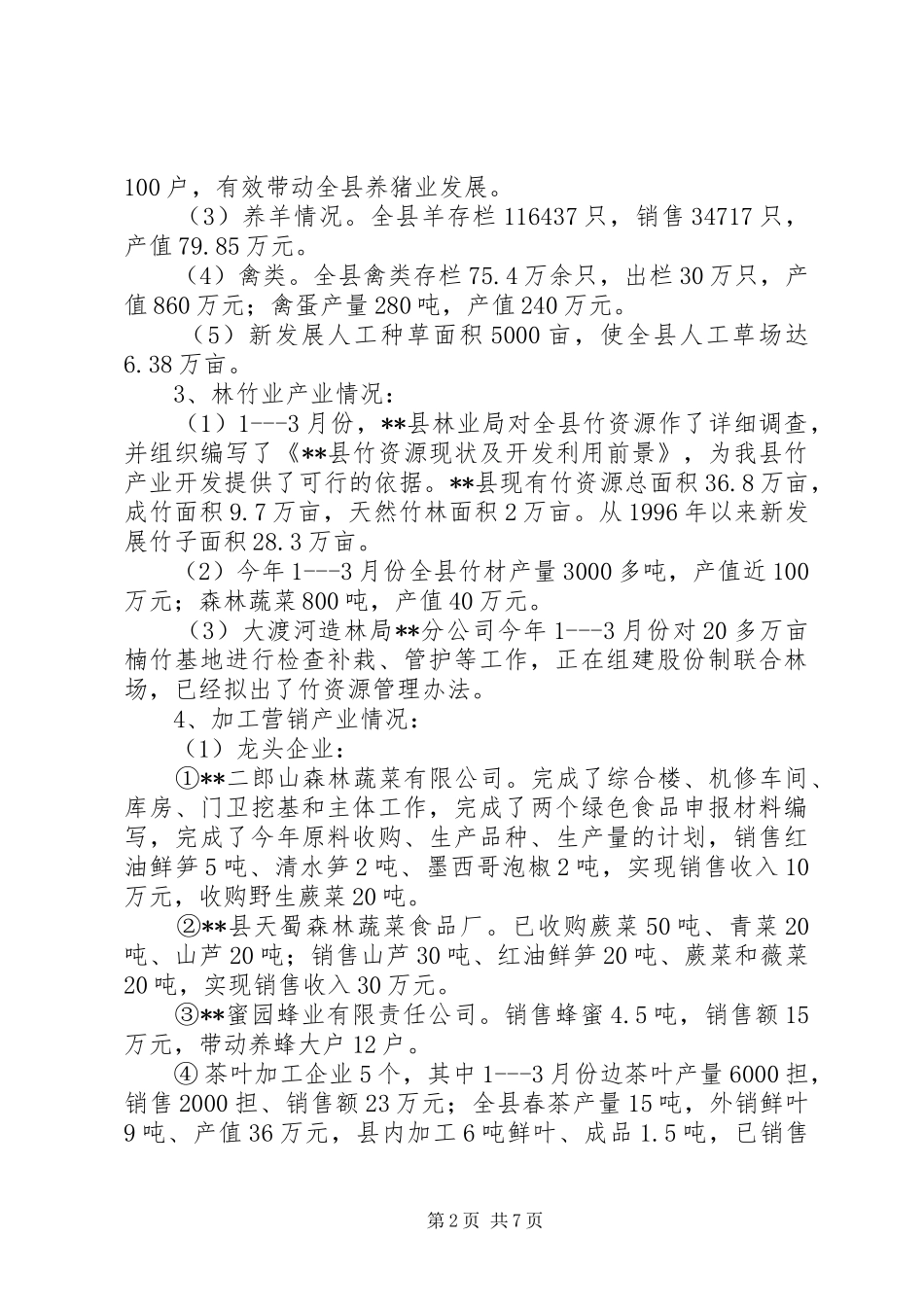 2024年浅谈县农业产业化经营状况_第2页