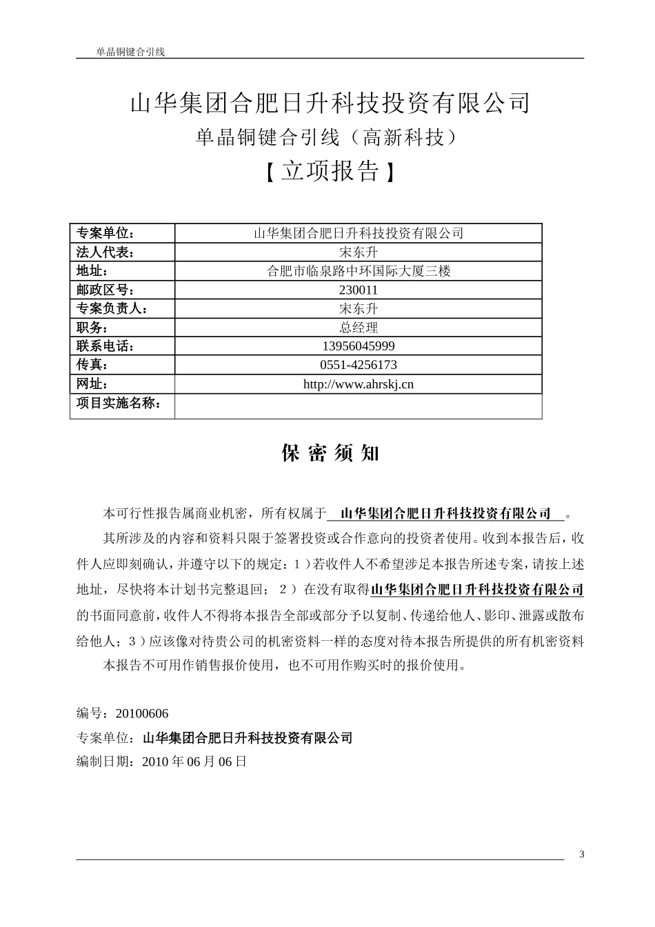 单晶铜项目报告_第3页