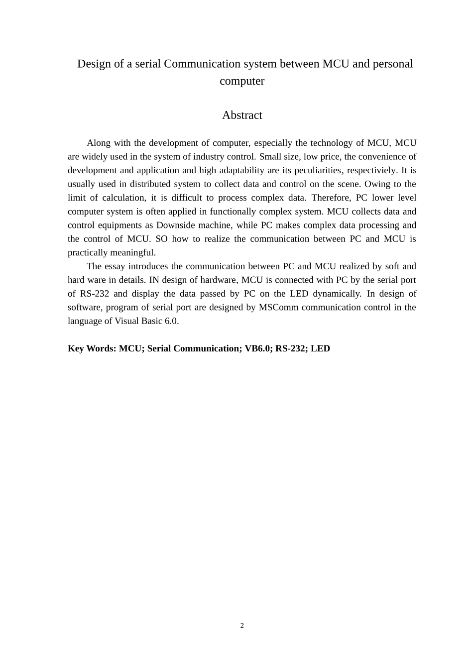 单片机与PC机串行通信系统硬件及上位机程序设计_第3页