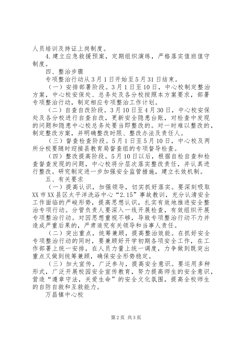 2024年人员密集场所安全专项整治行动总结_第2页