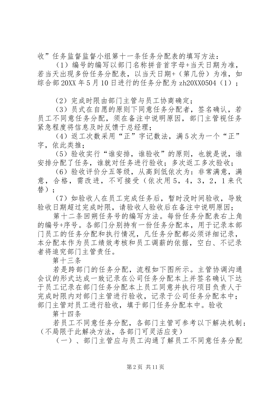 2024年任务分配管理制度_第2页