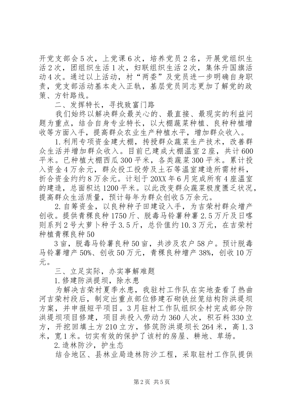 2024年强基惠民工作总结_第2页
