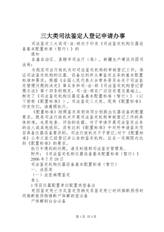 2024年三大类司法鉴定人登记申请办事