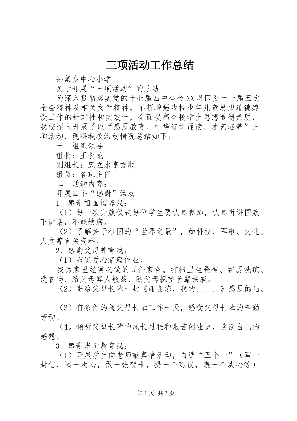 2024年三项活动工作总结_第1页