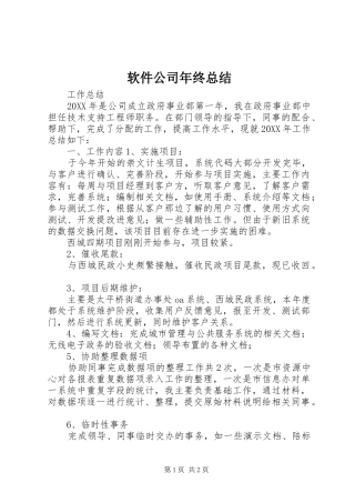 2024年软件公司年终总结