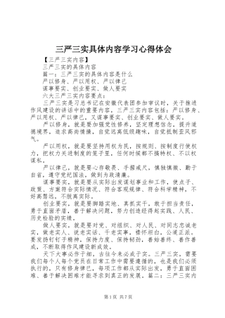 2024年三严三实具体内容学习心得体会