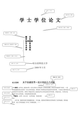 哈师大论文格式范文