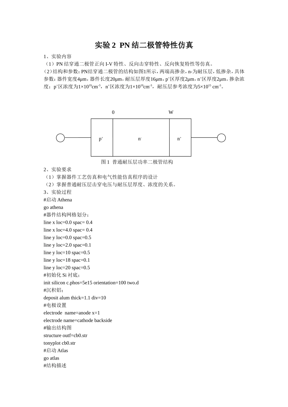 半导体专业实验补充silvaco器件仿真_第1页
