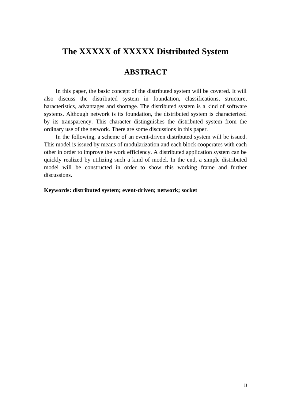 四川理工学院毕业论文模板-Word2010_第3页