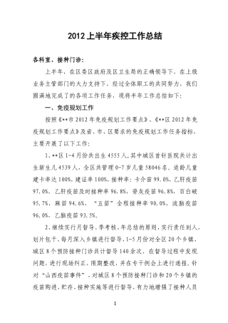 半年工作总结2010