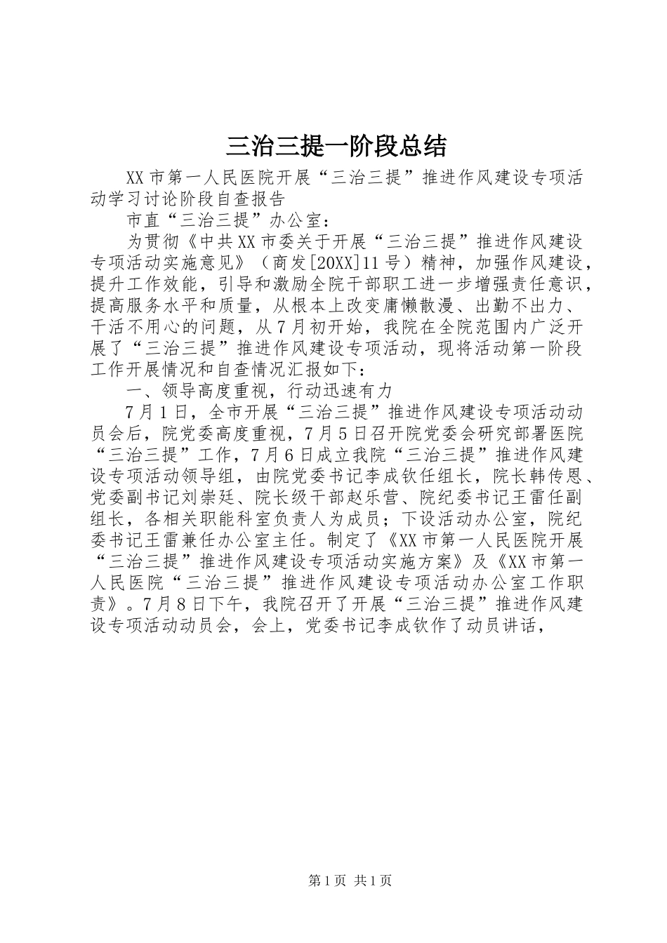 2024年三治三提一阶段总结_第1页