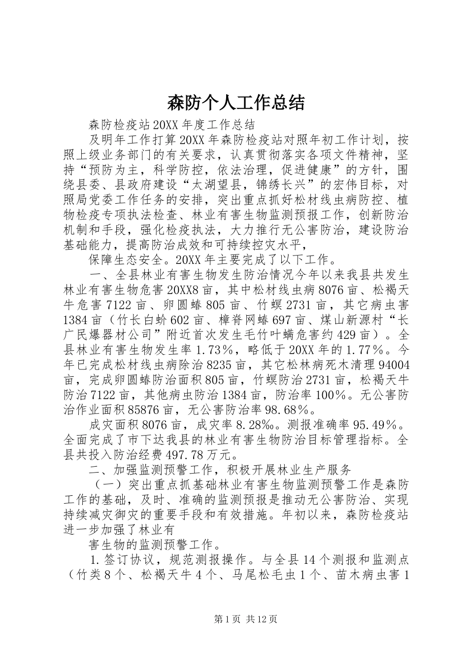 2024年森防个人工作总结_第1页