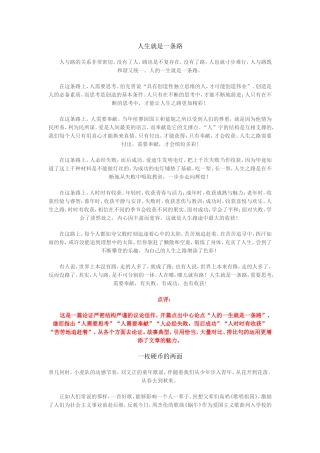 优秀议论文5篇(带点评)