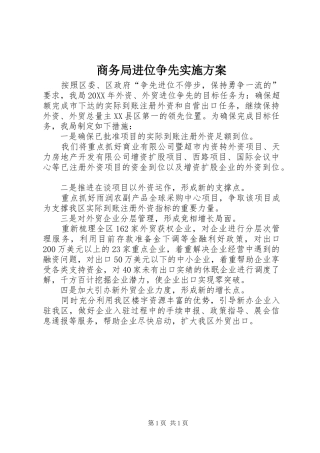 2024年商务局进位争先实施方案